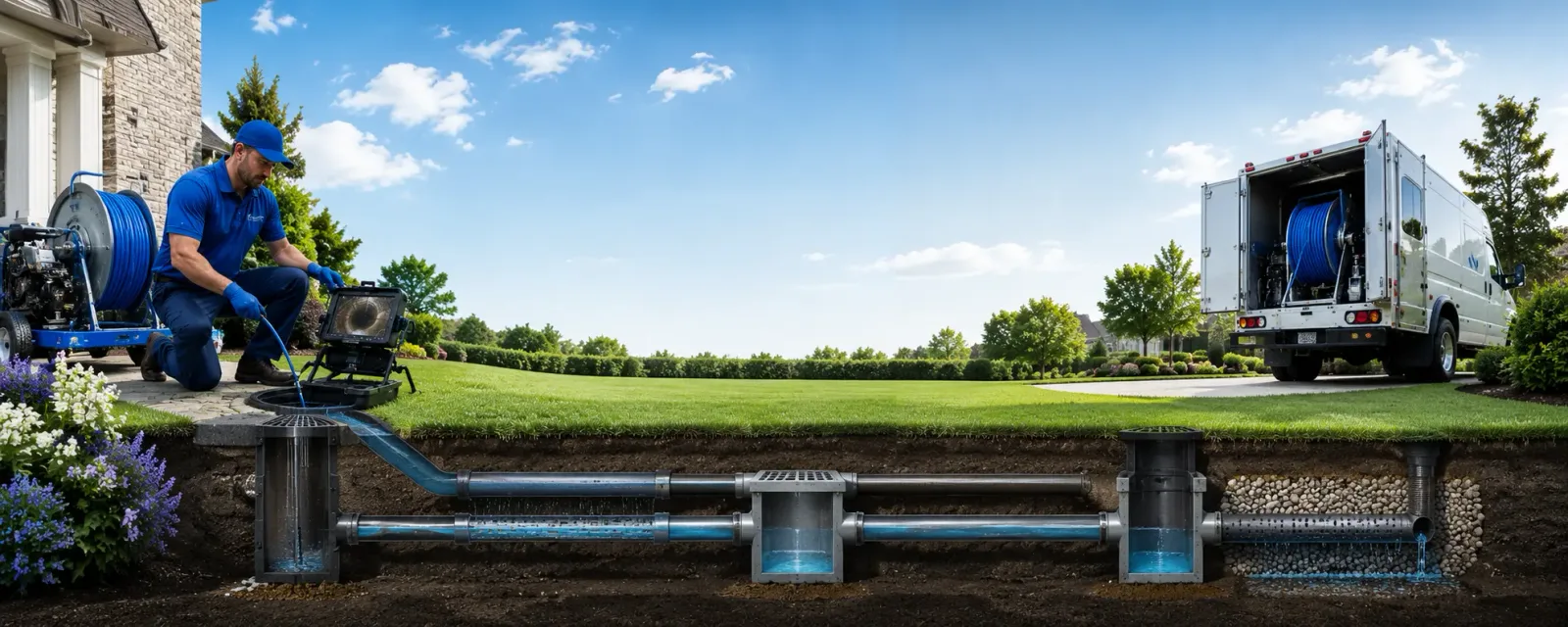 Outdoor drain cleaning information for Nebo, IL